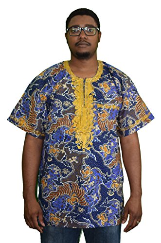 Authentic African Ankara Dashiki- Rivers