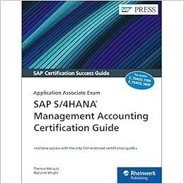 Sap S 4hana Management Accounting Certification Guide