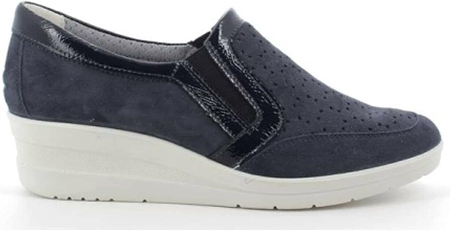 Mocassini Donna ENVAL SOFT Con Zeppa - Pelle Verniciata, Comodi E Alla Moda - Foto 6