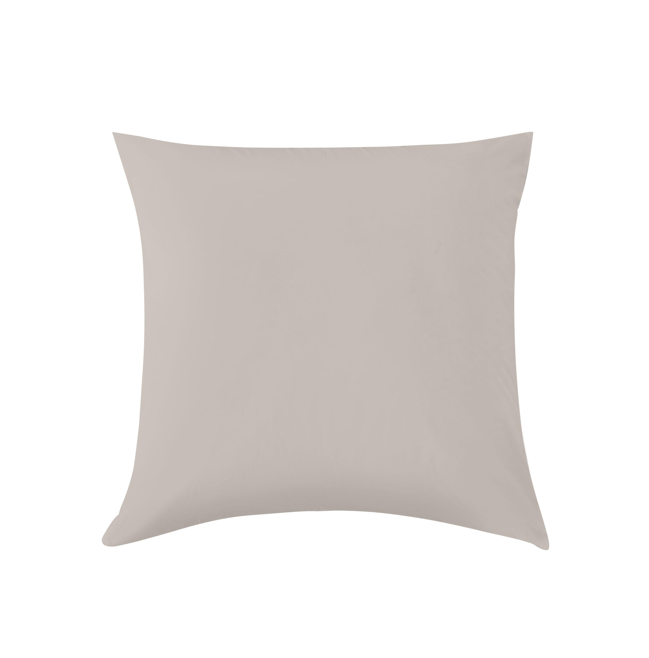 Homesty Premium Pillowcases 80 x 80 cm - 100% Cotton Pillowcases Oeko-Tex with YKK Zip Beige/Taupe Soft & Breathable