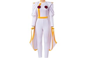 MelangCos Women Storm Cosplay Costume Superhero Jumpsuit Bodysuit with Cape Halloween Outfit