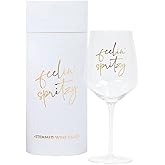 Santa Barbara Design Studio Wine Glass Gifts Stemmed Wine Glass in Gift Box, 19-Ounce, Feelin' Spritzy