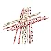 IPALMAY Fruit Patterned Drinking Paper Straws, Disposable Biodegradable, 7.75 Inches, Pack of 100