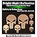 Silver Chrome Punisher skull decal (7pcs) (2)2.5
