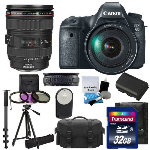 "Canon EOS 6D 20.2 MP CMOS Digital SLR Camera (Mail In Rebate $200 Off) with 3.0-Inch LCD and : image