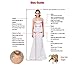 Dresstells Long Prom Dress Scoop Bridesmaid Dress Lace Chiffon Evening Gown