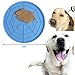 AKDEA Dogs Buddy for Pet Bathing, Grooming, Calming, Trimming - Durable Silicone Dog Lick Pad with Super Strong Suction Cup - Just Add Peanut Butter (5.9 inches Diameter - Dog lick Mat - Blue)