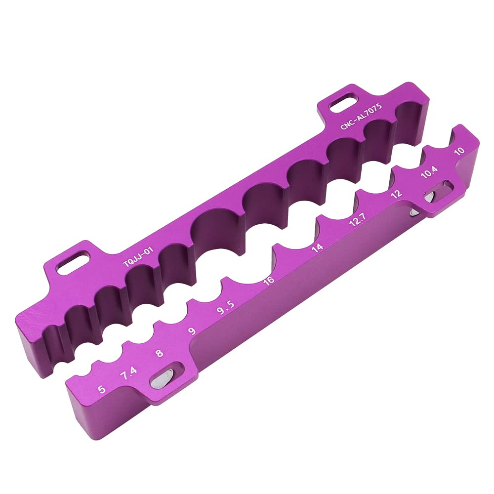 ANCLLO 1 Pcs Aluminum Alloy Bicycle Universal Table Vise Inserts Clamp Tool Jaw Vice Worktable Bench Multifunctio Fixtures Bike Size Hub MTB Fork Pedal - Purple