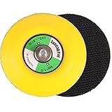 SPTA 3 Inch (80mm) PU Hook&Loop Backer Backing Pad, 2Pcs 5/16-24 Thread For Air Sander, Dual Action Car Polisher