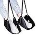 Foot Rest,New-Type Portable Adjustable Height Travel Footrest Flight Carry-on Foot Rest Travel Accessories and Office Foot Rests, Best Footrests Hammock for Office Bus Airplane (Black)