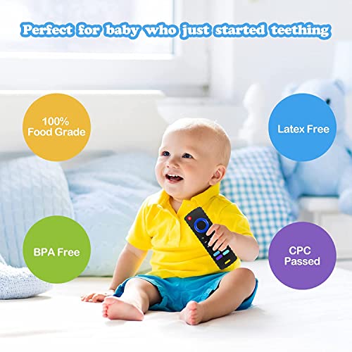 ERSIHUA Baby Teething ToysTV Remote Control Shape Silicone Infants