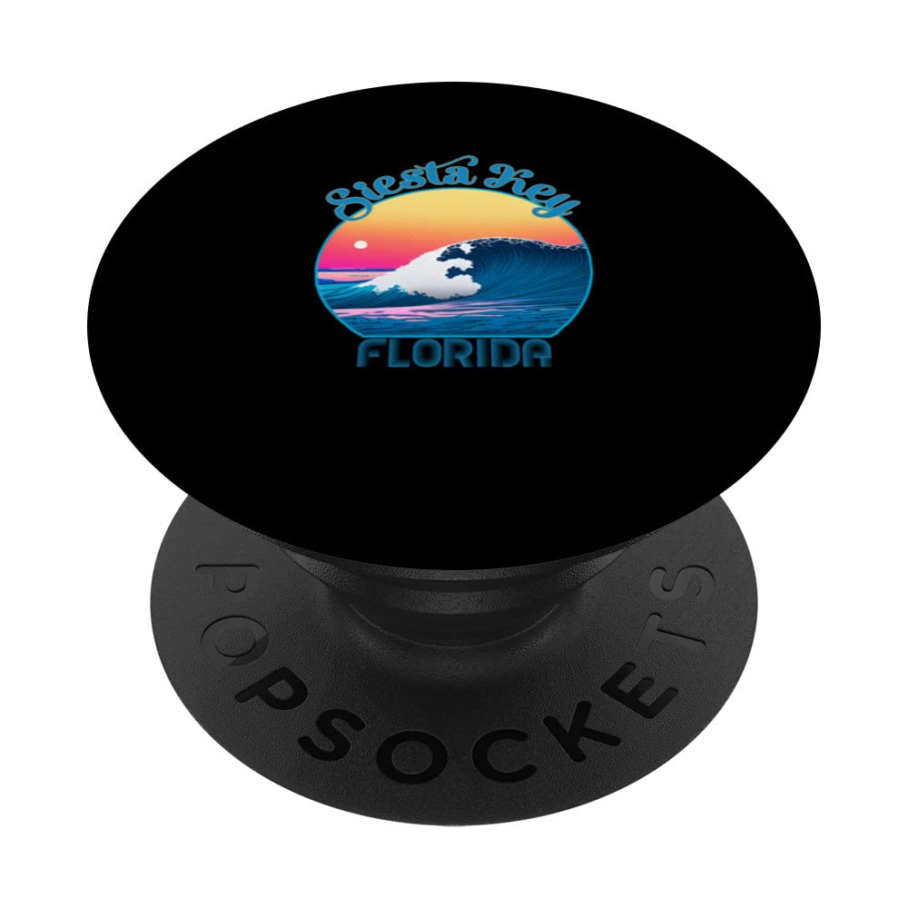 Siesta Key Souvenir Outfit - Retro Siesta Key PopSockets Swappable PopGrip