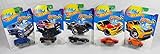 Set of 5: Hot Wheels Color Shifters - Batmobile, Drift Tech, Dodge Charger, Mega-Duty Truck, Dodge Van