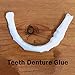 Vovomay 2pc Whitening Teeth Sticky Temporary Smile Comfort Fit Cosmetic Teeth Denture Glue