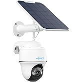 REOLINK Security Camera Wireless Outdoor, Pan Tilt Solar Powered, 5MP 2K+ Color Night Vision, 2.4/5GHz WiFi, 2-Way Talk, Work