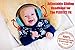 Noise Cancelling Baby Ear Protection Baby Earmuffs ~ Protect Infants and Kids Hearing with Safe, Sound Proof Baby Ear Muffs ~ Comfort Fit + Bonus Travel Bag and Stickers by ROMS Baby (Blue)