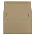 JAM PAPER A2 Premium Invitation Envelopes - 4 3/8 x 5 3/4 - Brown Kraft Paper Bag - 25/Pack