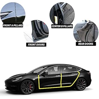 Amazon.com: BASENOR Tesla Model 3 Door Seal Kit Soundproof Rubber