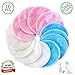 16 Organic Cotton Rounds - Reusable Makeup Remover Pads - Bamboo Cotton Pads with Laundry Bag - Zero Waste - Chemical Free Face Wipes - for All Skin Types - Eco Cotton Rounds - Washable Makeup Pads