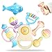 Peradix Rattle Baby Rattle Toy Set，Rattle'n Rock Newborn Toys Hand Bell Kit(Light Colors)