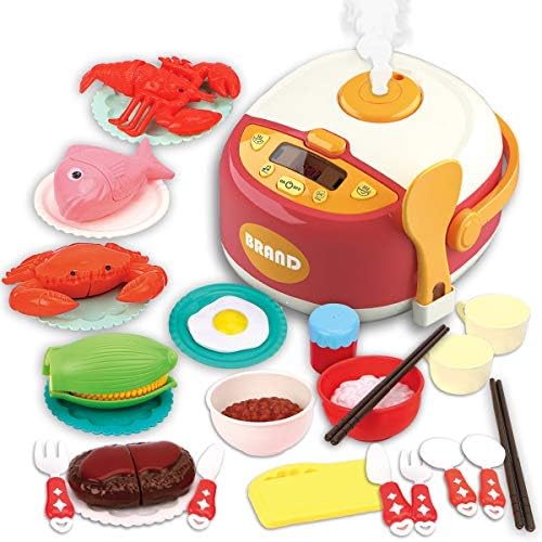 台所おもちゃ ごっこ遊び 知育玩具 子供達 早期学習 料理おもちゃ 34点セット炊飯器 おもちゃ ままごと遊び 調理器具 キッチン 室内遊び 親子ゲーム 誕生日 クリスマス プレゼントために 3 4 56歳の幼児 男の子 女の子 赤