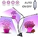 Grow Light for Indoor Plants, OUTAD 27W LED Grow Lamp with Auto ON/Off Timer, Triple Head Gooseneck Plant Lights, 4/8/12H Timer and 8 Dimmable Levels for House Garden Greenhouse Hydroponics Succulent