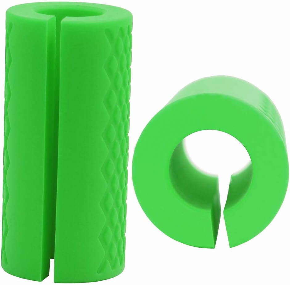 Strainho Pair of Barbell Grips, Anti-Slip Rubber Grips, Thick Bar Adapter Muscel Builder,Bar Grips for Muscle Growth, Fit for Barbell & Dumbbell Training