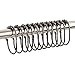 Amazer Shower Curtain Rings, Bronze Shower Curtain Hooks Rust Proof Metal Shower Rings for Curtain Shower Rod Bathroom, Set of 12