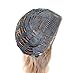 DevaLook Hair Extensions 24 Inches No Front Parting Half Head Wig Long Wavy Curly Black Blonde Ombre Clip in Wig