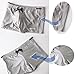 Funycell Mens Swim Trunks Swimwear Short Compression Swimsuits ,White,US L-Asia Tag XXL,Waist:33
