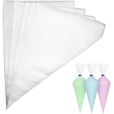 Piping Bags,100pcs 12 Inch Anti Burst Disposable Cake Decorating Bags,Non-Slip Pastry Bags-Ideal for Cakes,Cream Frosting and Cookie Decorating