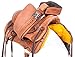 PREMIUM GAITED ROUGH OUT WESTERN RANCH ROPING ROPER PLEASURE TRAIL HORSE LEATHER SADDLE TACK SET 15 16 17 (16)thumb 1