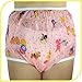 Rearz - Nursery Print Plastic Pant - High Waist (Pink, Small)