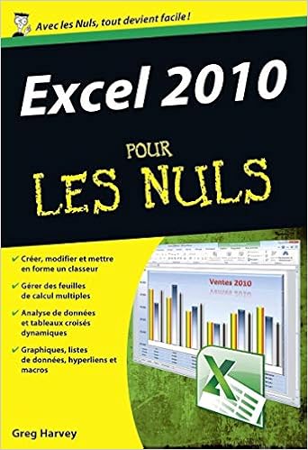 Résultat de recherche d'images pour "Excel 2010 POUR LES NULS"