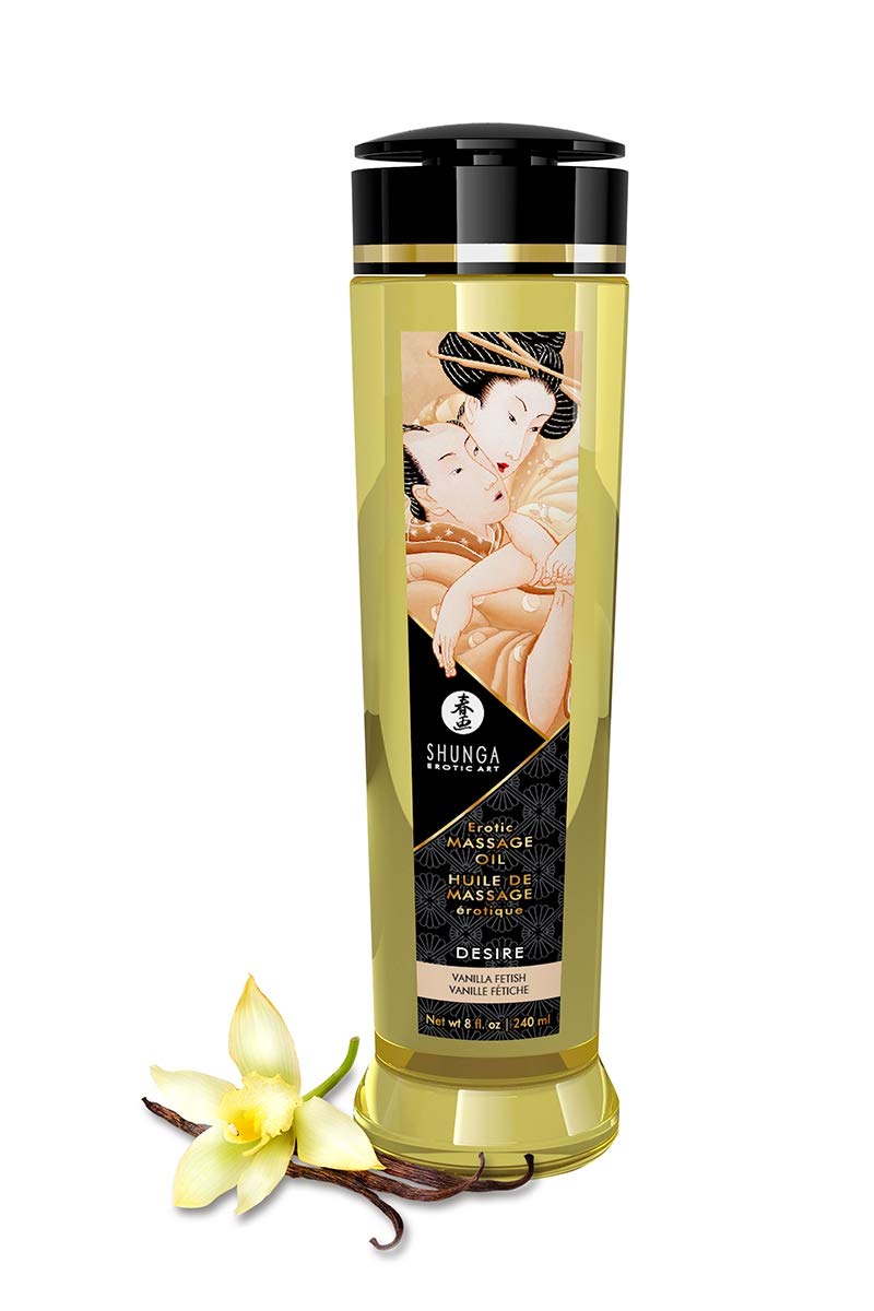 Shunga Massage Oil-E22942 Massage Oil Vanilla One Size