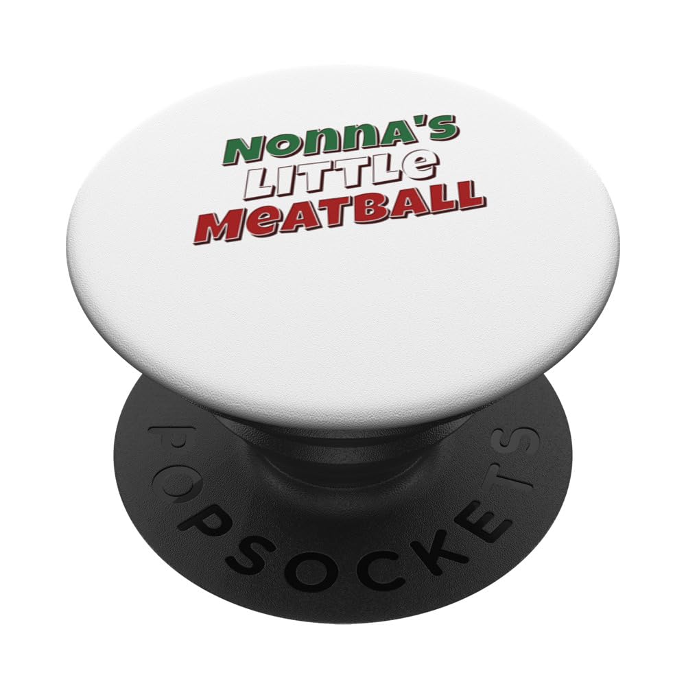 Funny Italian Saying, Nonna's Little Meatball PopSockets Swappable PopGrip