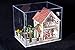 Rylai 3D Puzzles Miniature Dollhouse DIY Kit Light Love House Series Dolls Houses Accessories with Furniture LED Music Box