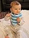 American Kiddo Baby Bandana Drool Bibs for Boys 100% Waterproof Organic Cotton With Snaps and Back Pocket (4-Pack) for Drooling and Teething Babies and Toddlers - 