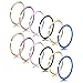 Nose Hoop Rings,18-20G 12PCS Stainless Steel Body Jewelry Piercing Nose Ring Hoop,Nose Studs Rings Tragus hoop Earring. (C: 12Pcs (20G 8mm Outer Diameter))