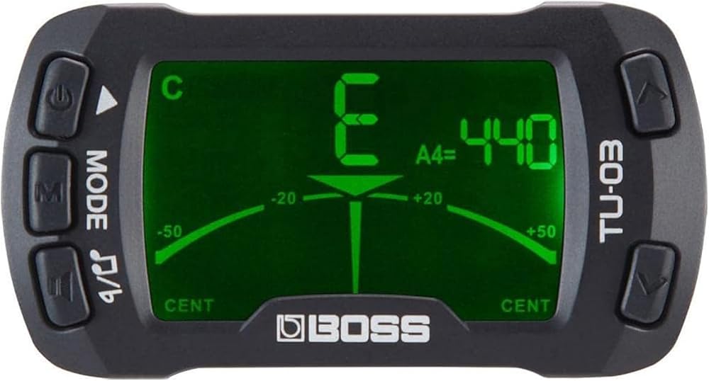 BOSS TU-03 Clip-On Tuner And Metronome for Guitar Bass Ukulele