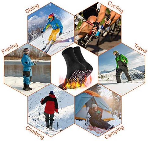 Self-heating tourmaline socks for fatigue relief priced at $15.59.