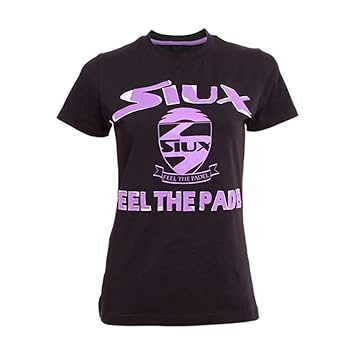 Siux Camiseta Algodon Limited Mujer Negro: Amazon.es: Deportes y aire libre