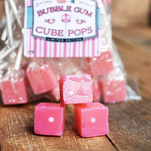 Hard Candy Cube Lollipop Suckers: Individually Wrapped Flavored Sucker Pack by Espeez for Candy Buffet, Weddings, Decorations - Old Fashioned Square Party Pops in Bulk - Assorted Flavors, 48 Count