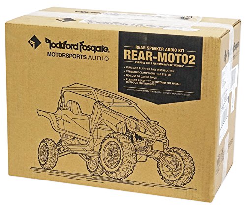 Rockford Fosgate MOTO-REAR2 Add-on Rear Speaker Kit for use with YXZ-STAGE2 and YXZ-STAGE3 Kits