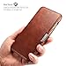 iPhone 8 Plus Case iPhone 7 Plus Leather Case, Icarercase Vintage Leather Side Open Case in Slim Thin Design, Flip Folio Style Cover with Magnetic Closure for Apple iPhone 7/8 Plus 5.5 Inch - Brown