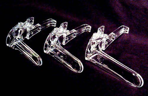 Complete Medical 5675 Medium Plastic Disposable Vaginal Speculum - Pack of 10