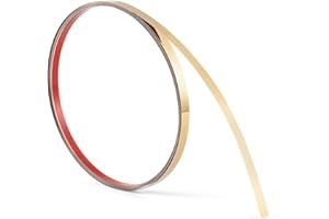 bnell Flexible Molding & Wall Trim,Peel and Stick Trim Molding, Stainless Steel Metalized Mirror Like Design,Self Adhesive Molding Trim,(10Ft x 0.39inch, Golden)