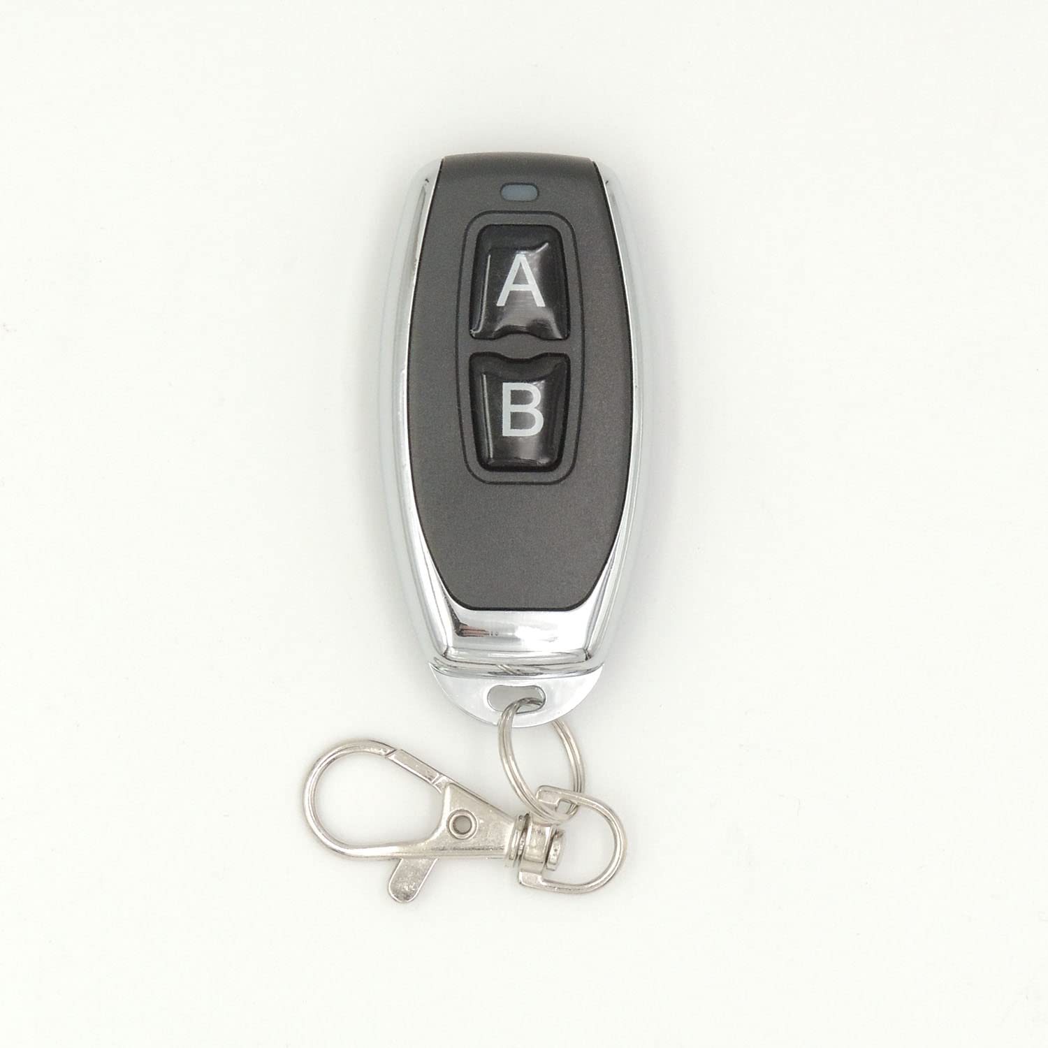 DieseRC 1527 Learning Code Wireless Remote Control Transmitter Keychain 433Mhz 2 Buttons, for use with DieseRC Receiver