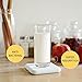 Marbrasse Absorbent Diatomite Soap Bar Holder, Anti-bacterial Soap Saver Dish and Square Coasters 2 Pack, Made from Self-dry Diatomaceous Earth Stone (White with Pale Blue)