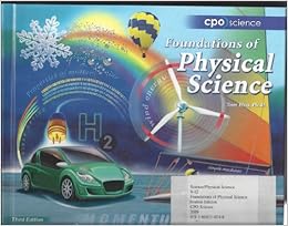 CPO Science Foundations of Physical Science, Student Edition ISBN